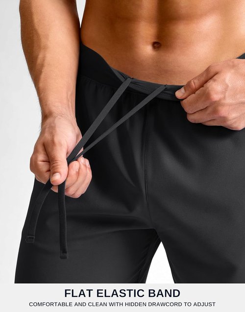 G Gradual Men's Athletic Running Shorts - Lightweight Quick-Dry Gym Shorts with Zipper Pocket | 7"/5"/9" Sizes