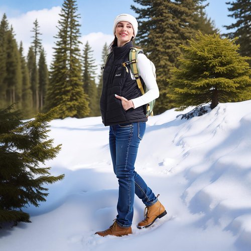CHAPAREL Women’s Heated Vest with Battery Pack Included, 7.4V Smart Washable Rechargeable Electric Lightweight Heating Vest