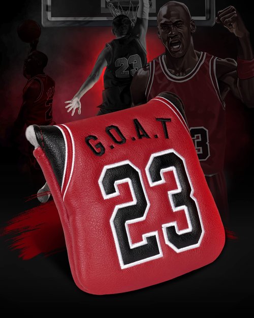Golf Headcovers Red No.23 Square Mallet Putter Cover, Mallet Putter Cover,Putter Cover for Scotty Cameron Odyssey Taylormade Spider Putters