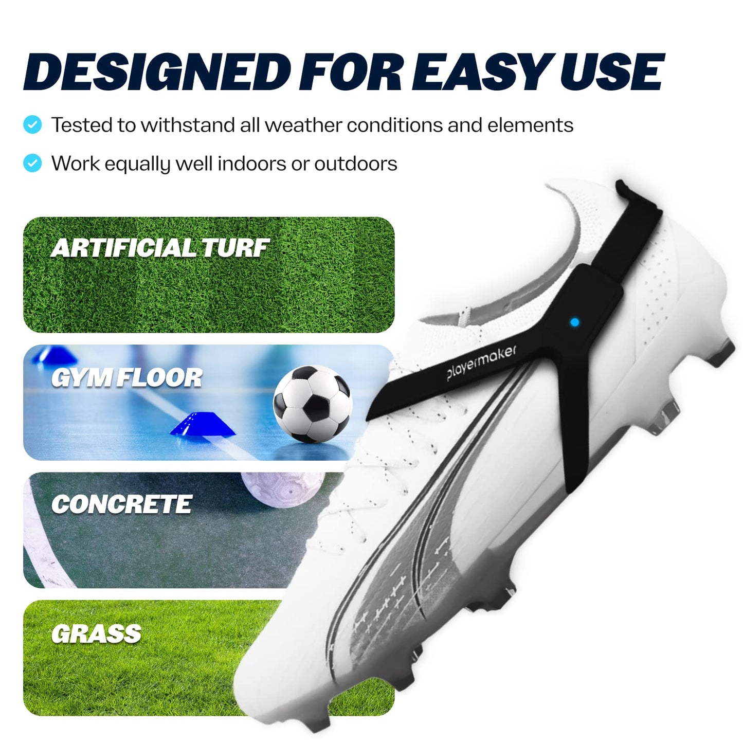 Additional Pair of Black Straps Compatible with CITYPLAY and Playermaker 2.0 Smart Sensor Technology (Sensor not Included)