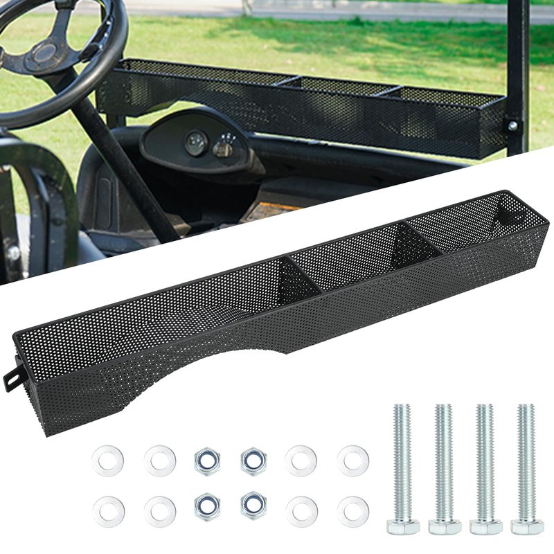 Mixopoly Golf Cart Front Inner Basket Dash Storage Tray Organizer for EZGO RXV 2008-up with One Piece Solid Design, More Sturdy and No Rattles