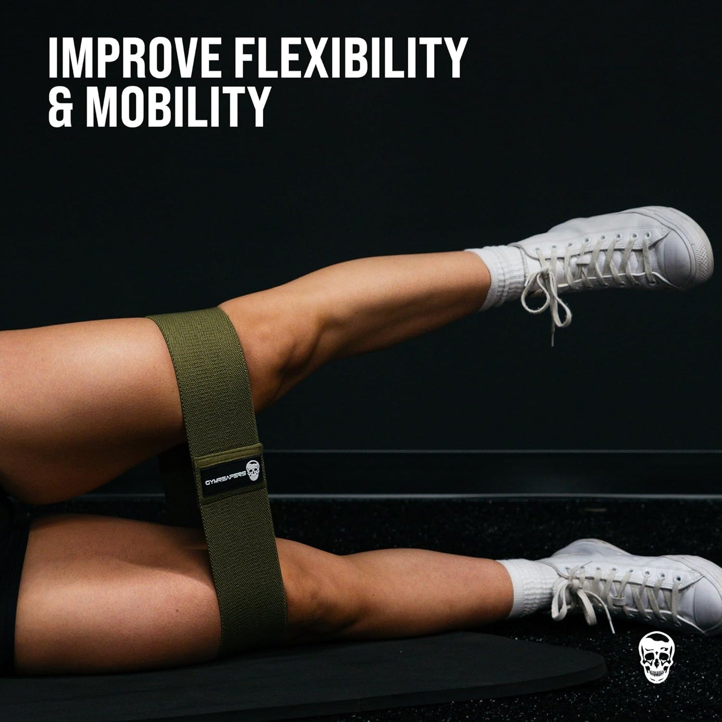 Skiennix Hip Bands for Booty Workouts - Non-Slip Fabric Resistance Band Set with 3 Levels for Men & Women