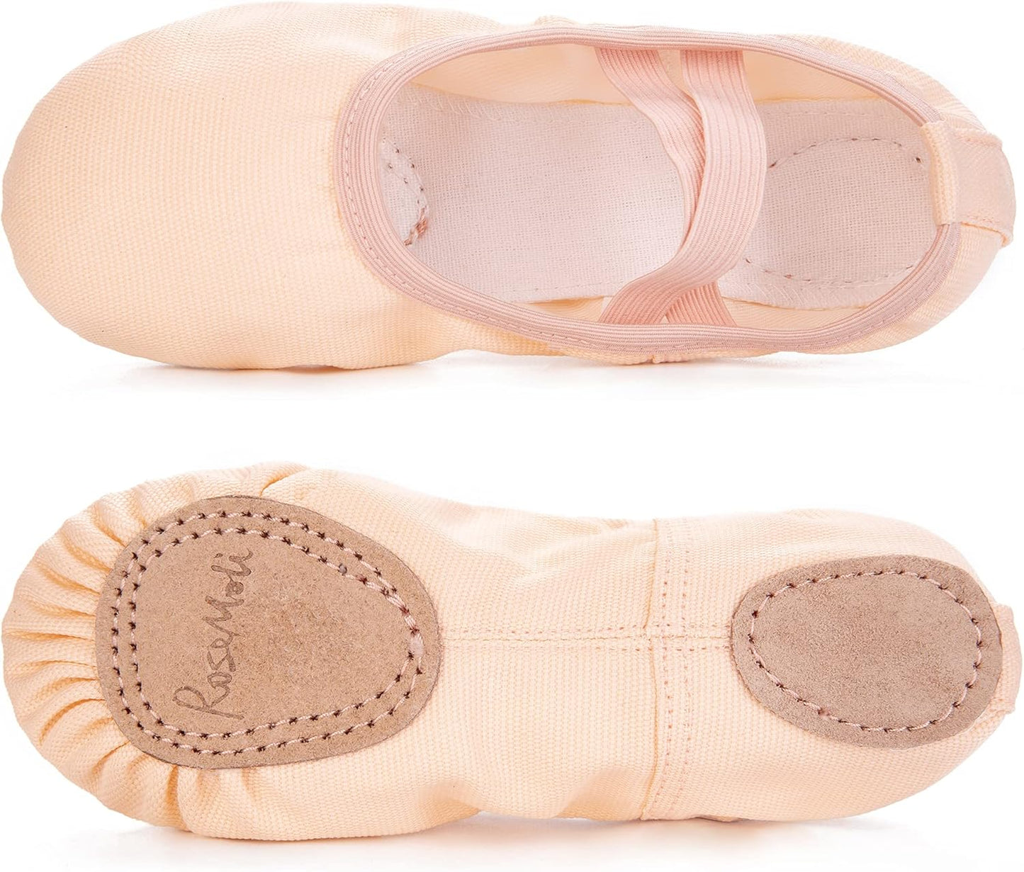 RoseMoli Ballet Slippers - Canvas Flats for Girls, Toddlers & Women | Ideal for Dance & Yoga Practice