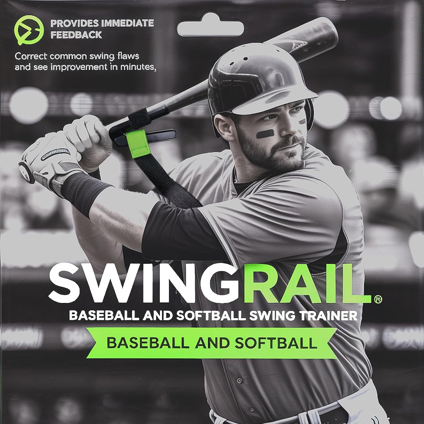 SWINGRAIL Baseball Hitting Trainer - Enhance Bat Speed & Swing Mechanics | Ideal for Ages 9+