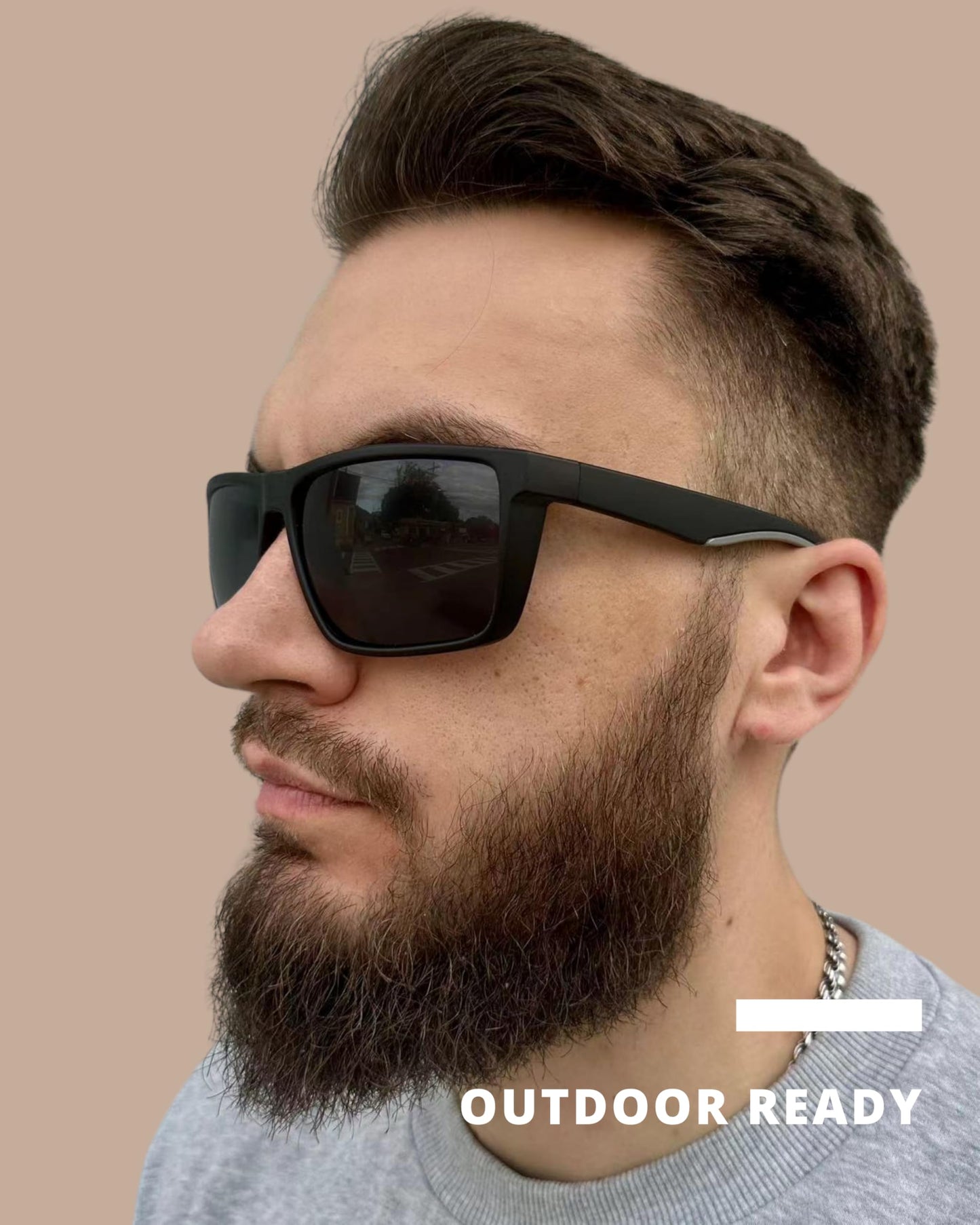 PRIVEL XXL Size Extra Large 159MM Sport Polarized Sunglasses for Big Wide Heads Men TR90 Outdoor Cycling Running Fishing (PMX006P-8)