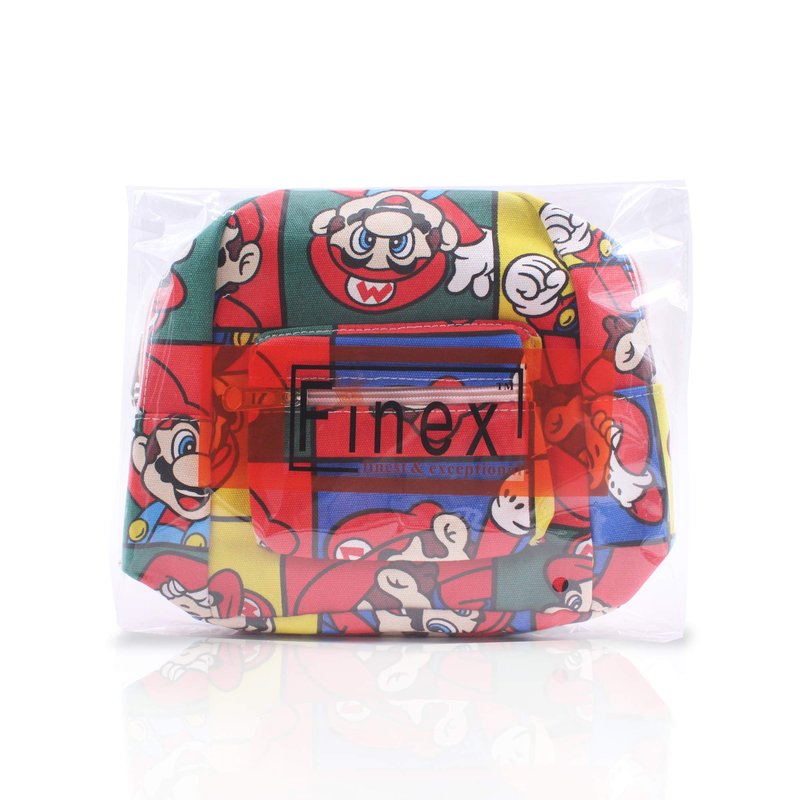 Finex Star Mario Cartoon Small Nylon Bag Multipurpose Causal Daypack for Travel Trip Shopping Tablet iPad Mini up to 8 inches
