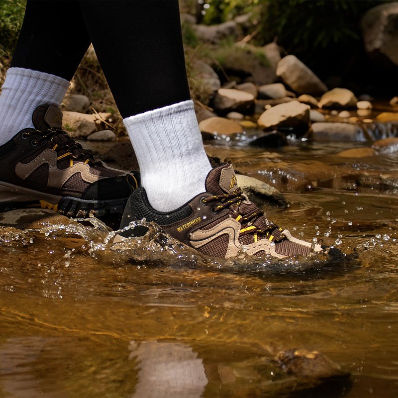 CC-Los Women's Lightweight Waterproof Hiking Shoes for Walking, Outdoor & Climbing Dark Brown Size 8.5