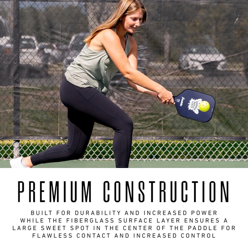 Franklin Sports NHL Toronto Maple Leafs Pickleball Paddle - Official NHL Team Rackets - USAP (USAPA) Approved Premium Quality Pickleball Paddles - Authentic Team Logos + Colors