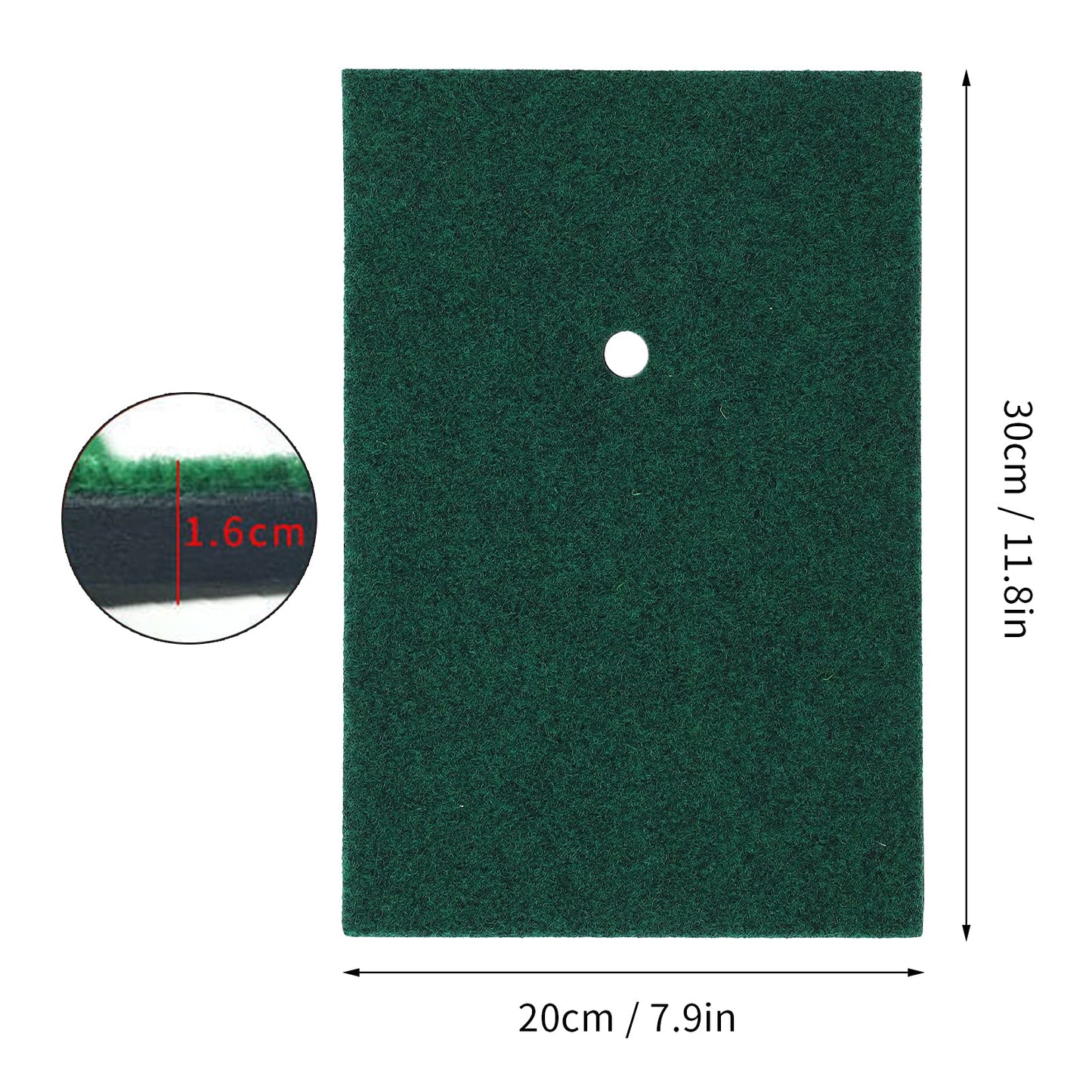 QANYEGN 30x20cm Swing Practice Mat, Practice Hiing Mat, Indoor Hiing Mat for Indoor or Outdoor Backyard