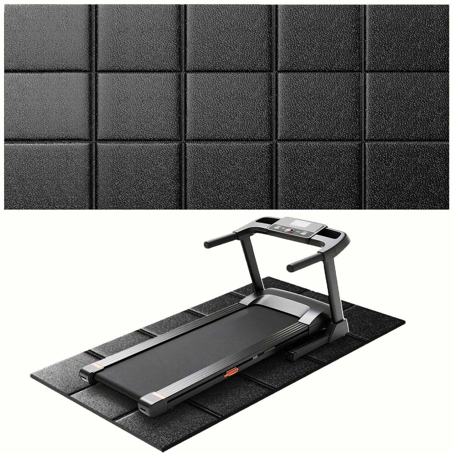 Treadmill Mat for Carpet & Hardwood Floors, 79''x39'', Under Equipment Mat