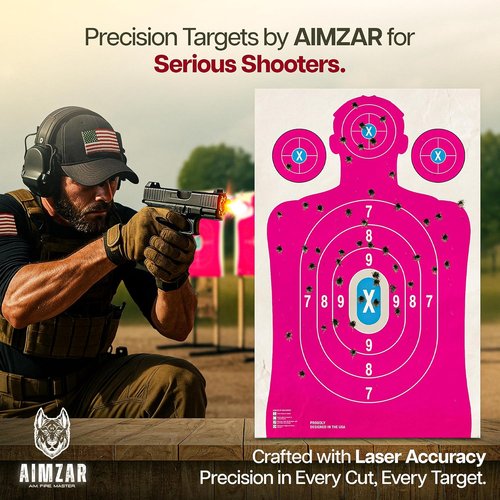Heavy Duty Shooting Targets - Indoor & Outdoor Range Targets for Rifles and Pistols | Durable Paper Design