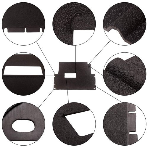 10L0L Golf Cart Full Coverage Floor Liner Mat for Club Car Precedent G&E 2004 up/Onward & Tempo/Villager & V4L, Non Slip Odorless Replacement Floor Mat OEM# 102504801 (Improved Version)