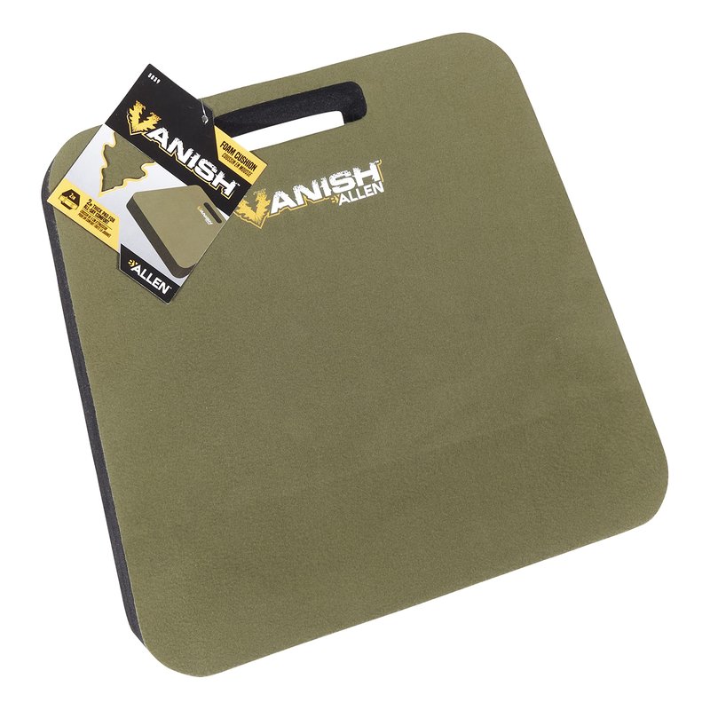 Allen Company Vanish Seat Cushion – Foam Hunting & Outdoor Chair Pad – Olive Green – 1″ Thick Foam
