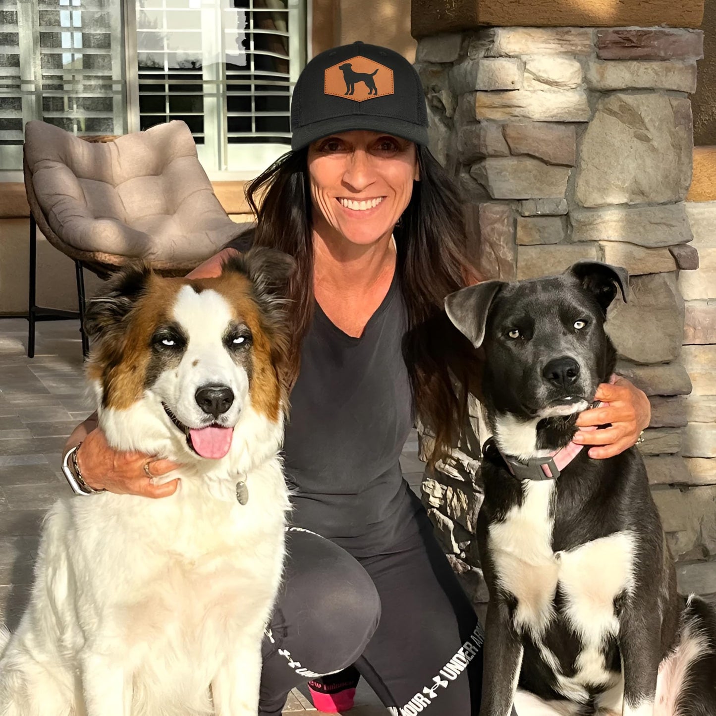 Lussues Nee Labrador Baseball Cap for Dog Lovers,Adjustable Baseball Hats for Men Women Black