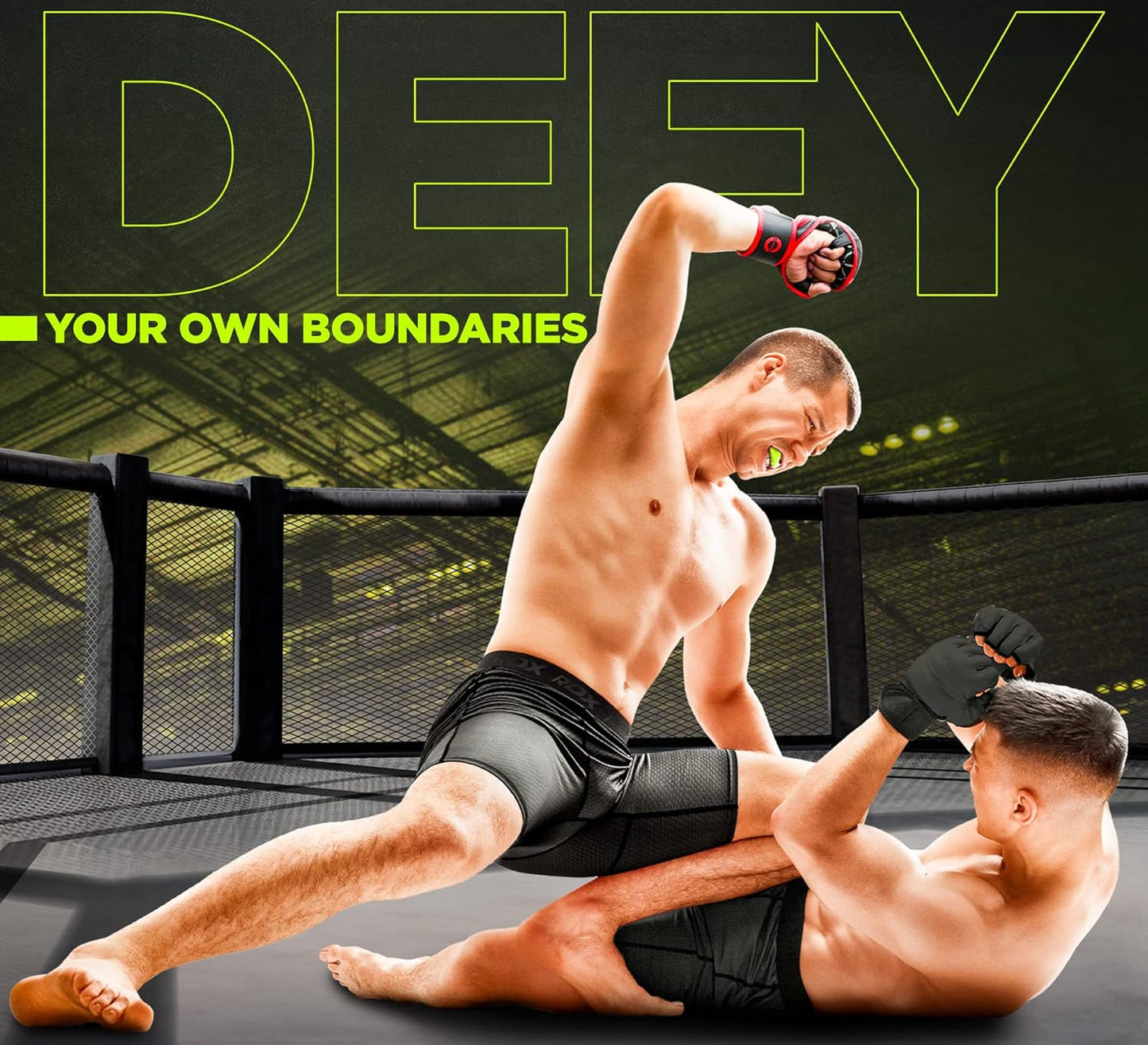 RDX Mouth Guard - Adult Boxing & MMA Gum Shield with Storage Case | Perfect for Contact Sports 12+