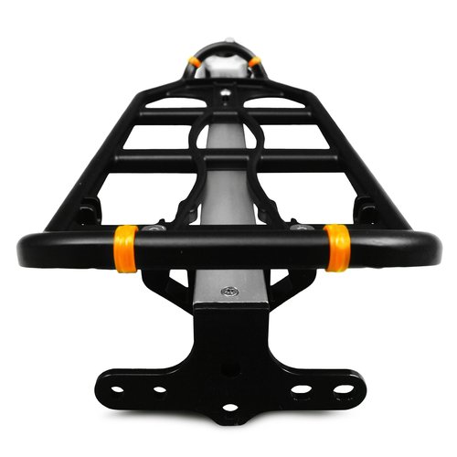 Ibera Seatpost-Mounted Rear Bike Rack - Quick-Release Bike Cargo Rack for 26"/700c Frames - 22 lbs Capacity & Adjustable Length - Weather Resistant Bicycle Rear Rack, Lightweight Anodized Aluminum