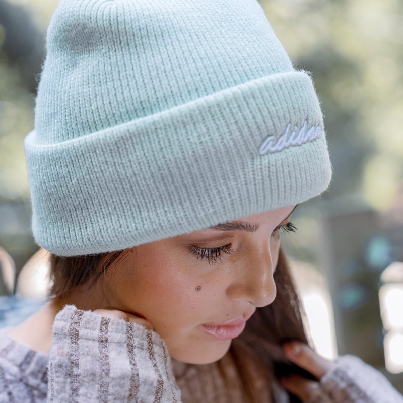 Script Beanie, Standard fit Cuffed Acrylic Knit hat/Cap for Winter