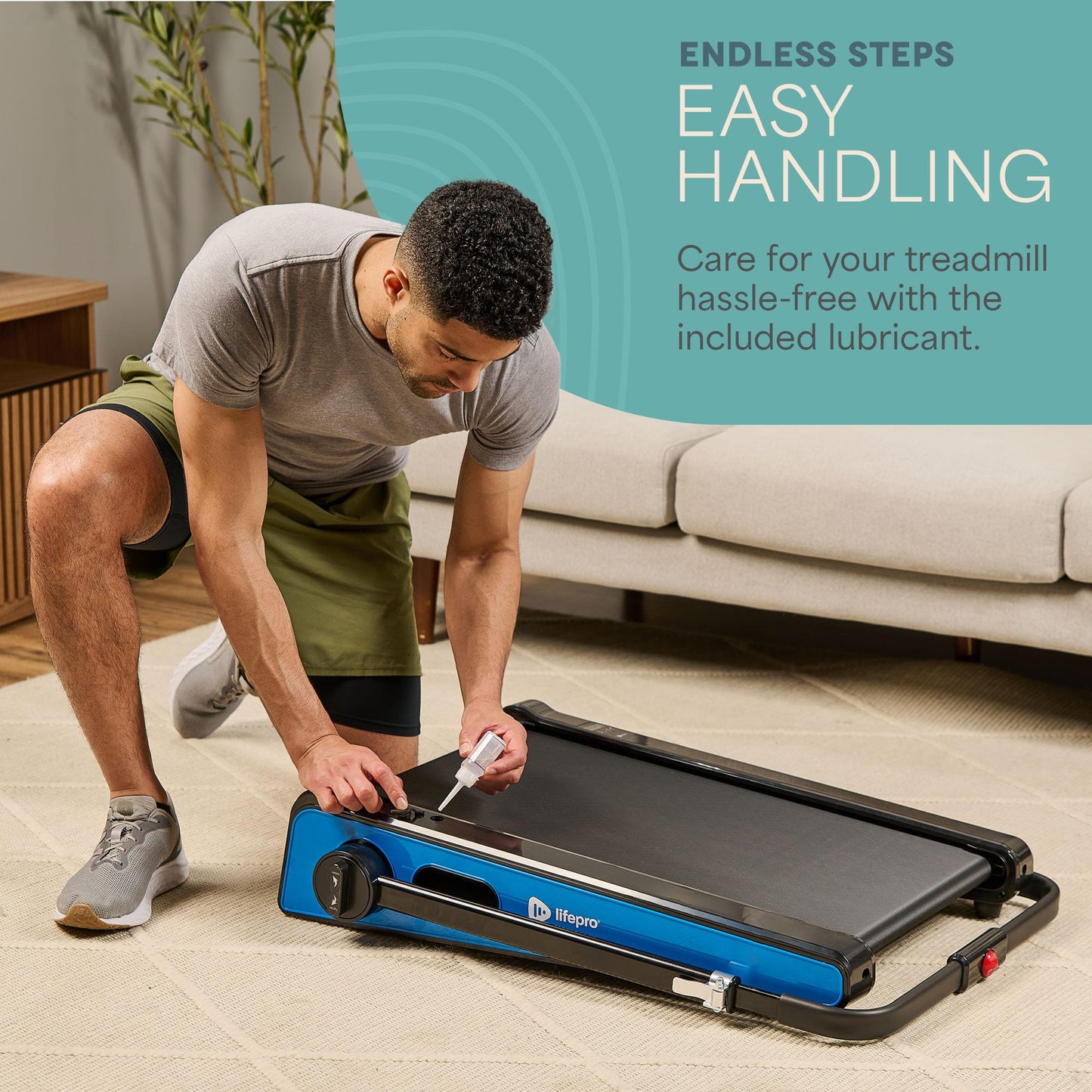 Lifepro Smallest Portable 30in Small Mini Walking Pad Treadmill Installation Free, Adjustable Incline, Under Desk Work Compact Treadmills for Home/Office - Max Load 220Lbs & Speed 3MPH