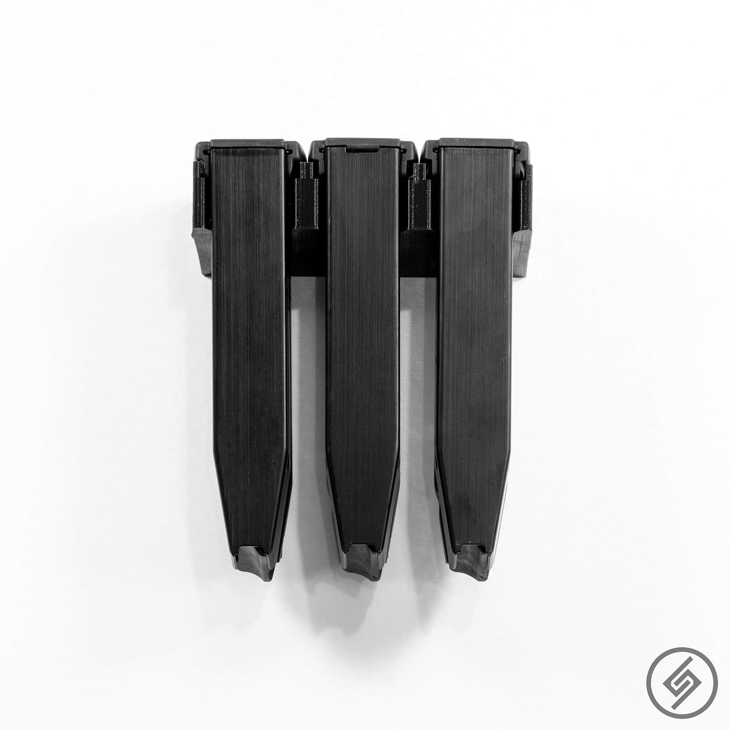 Spartan Mount Compatible with Sig P250 P320 Magazine | Pistol Mag Wall Display Storage Organization System | Unique Low Profile Design | Gun Safe Wall Garage | Gun Room Mounting Solution