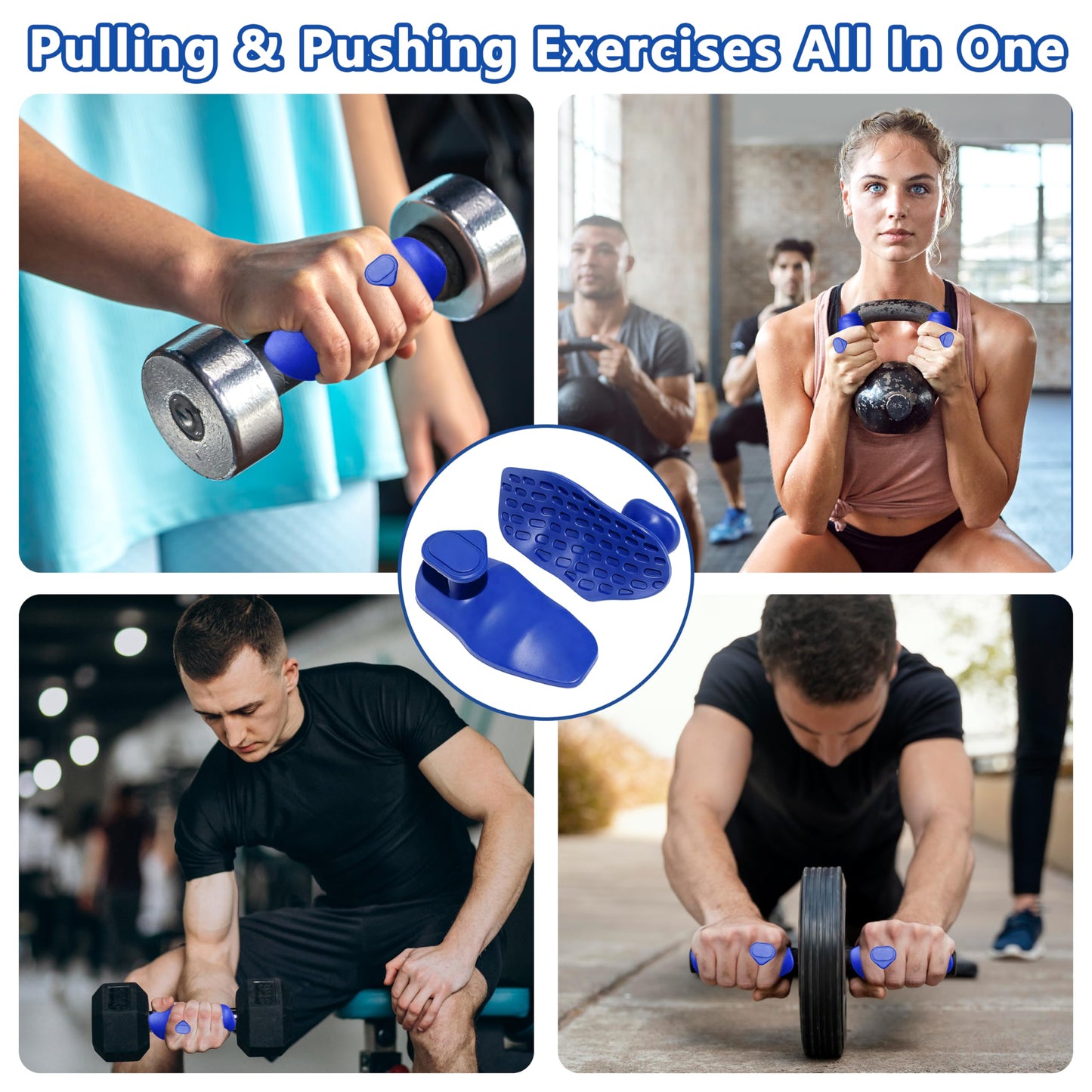 Epritliber Silicone Gym Grips for Weight Lifting,Workout Gloves for Men Alternative,Anti Slip Gym Workout Grip for Women,Rubber Gym Hand Grips-Weightlifting Grips Pad for Ryptfit,Training
