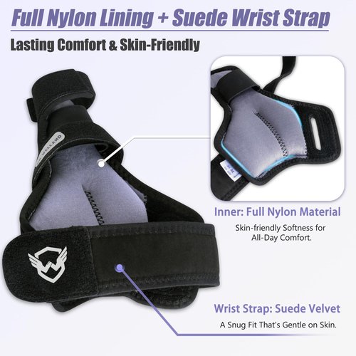DRwelland Thumb Wrist Support Brace, Fits Both Left or Right Hands, CMC Thumb Spica Splint for Trigger Thumb, Arthritis Pain, De Quervains Tenosynovitis, Sprain, (M/L)