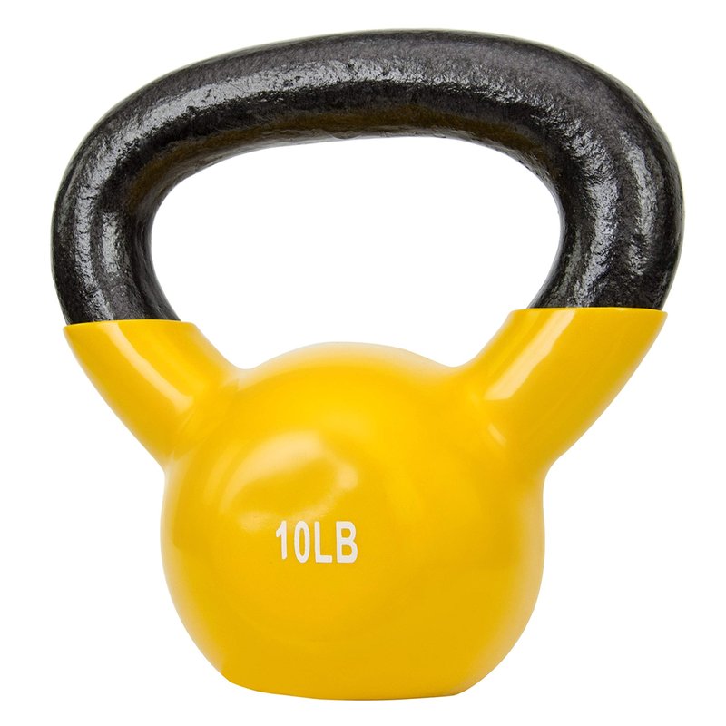 Sunny Health & Fitness Sunny Vinyl Coated Kettlebell (10-Pound)