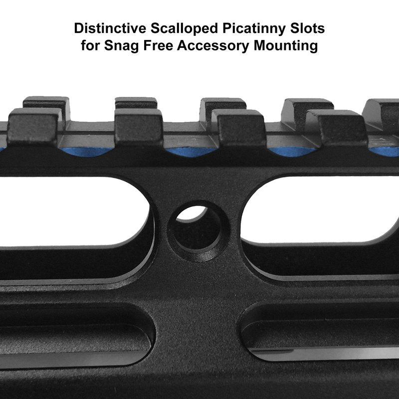 UTG Super Slim Picatinny Riser Mount, 1" Height, 13 Slots , Black