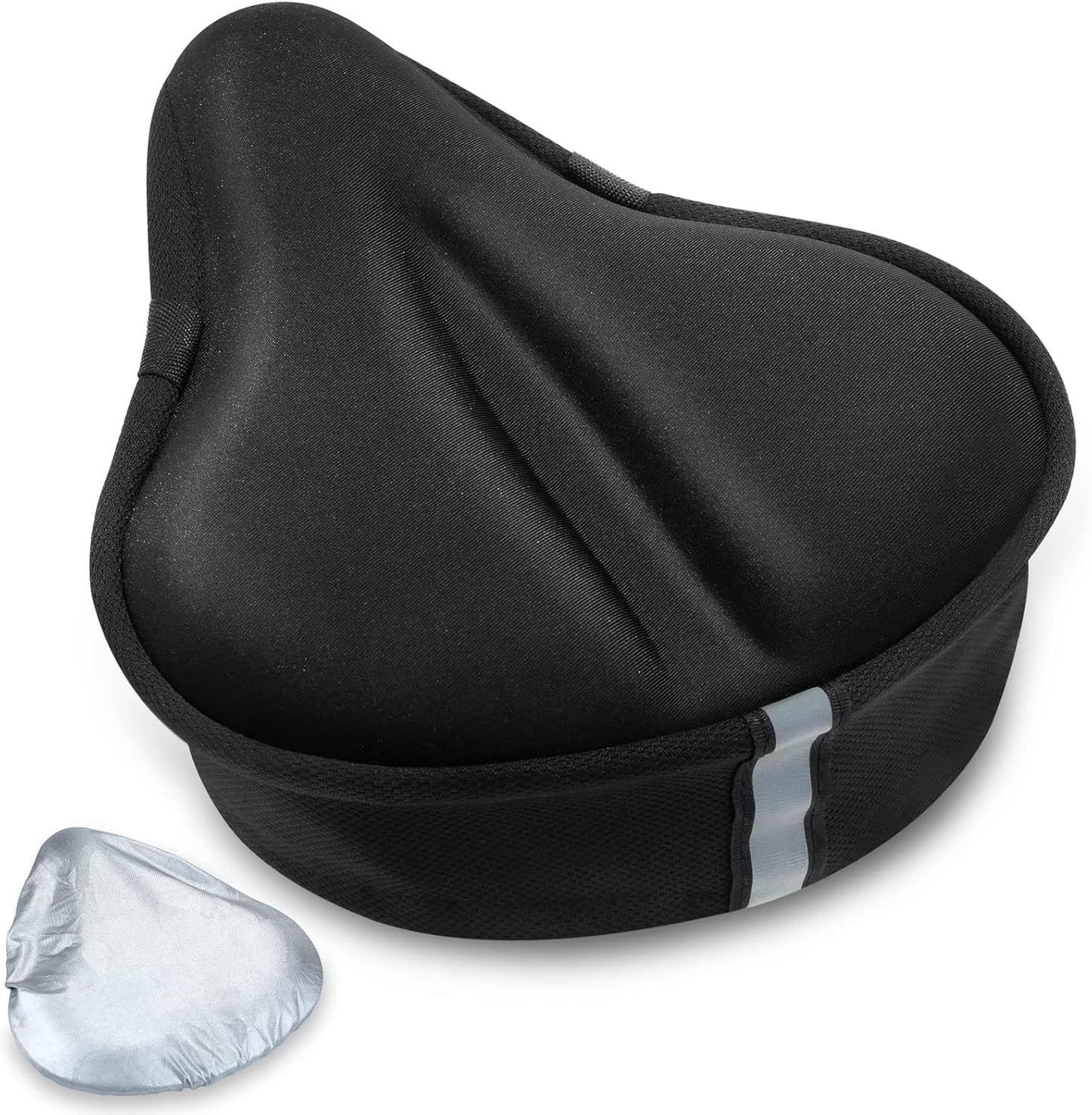 Skiennix Bike Seat Cushion - Gel Cover for Ultimate Comfort | 11x10 Inch for Indoor & Outdoor Use
