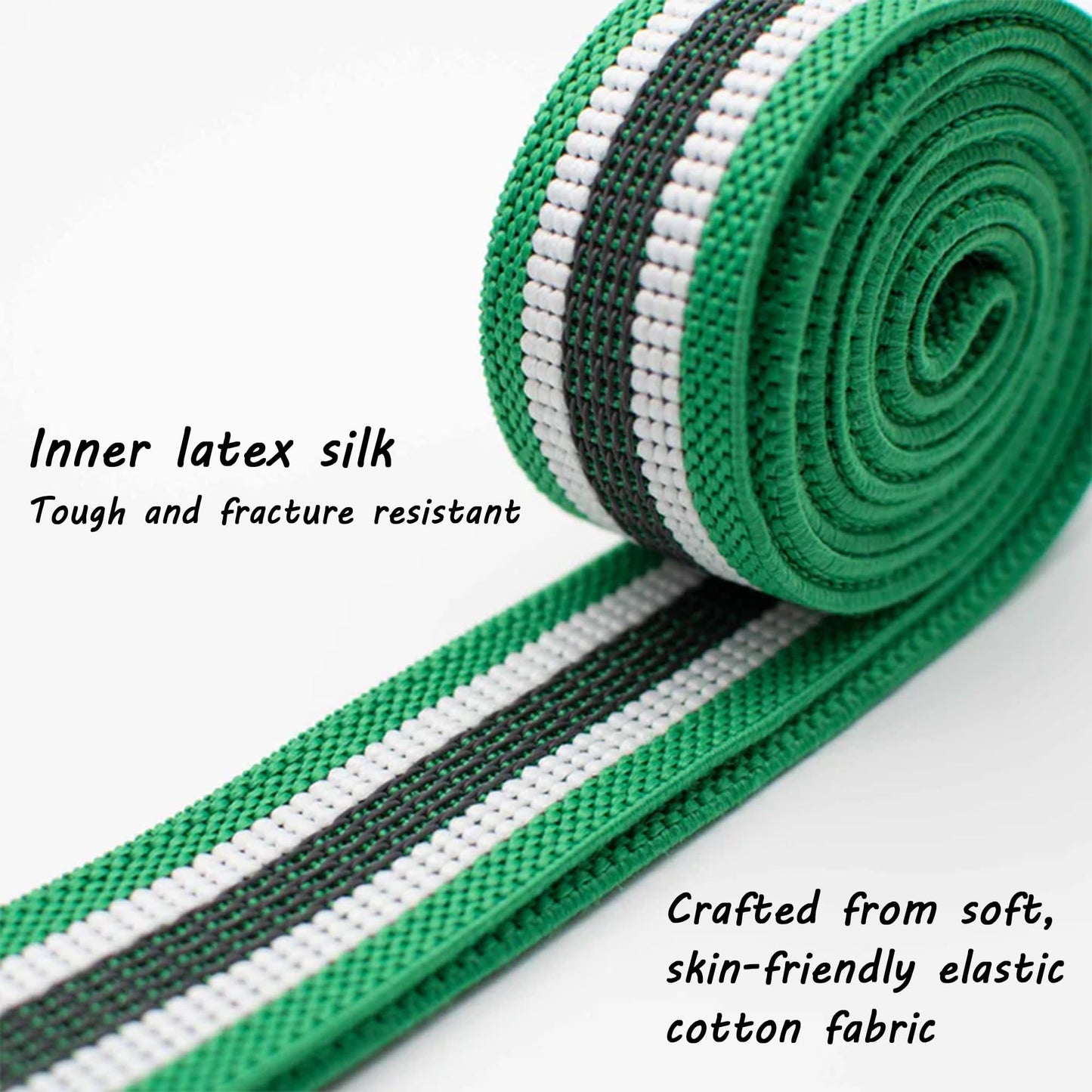 Resistance Bands for Working Out, Fabric Exercise Bands Set of 4, Long Elastic Bands for Exercise with Workout Guide and Carry Bag, Fitness Bands for Strength Training, Yoga, Pilates, Home Workout