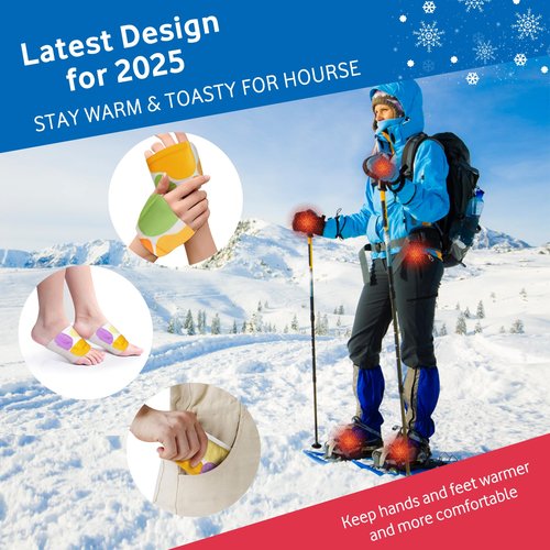 Hand Warmers - Air Activated Warmers 10 Packs (2 Warmers per Pack) Heated Gloves for Men & Women
