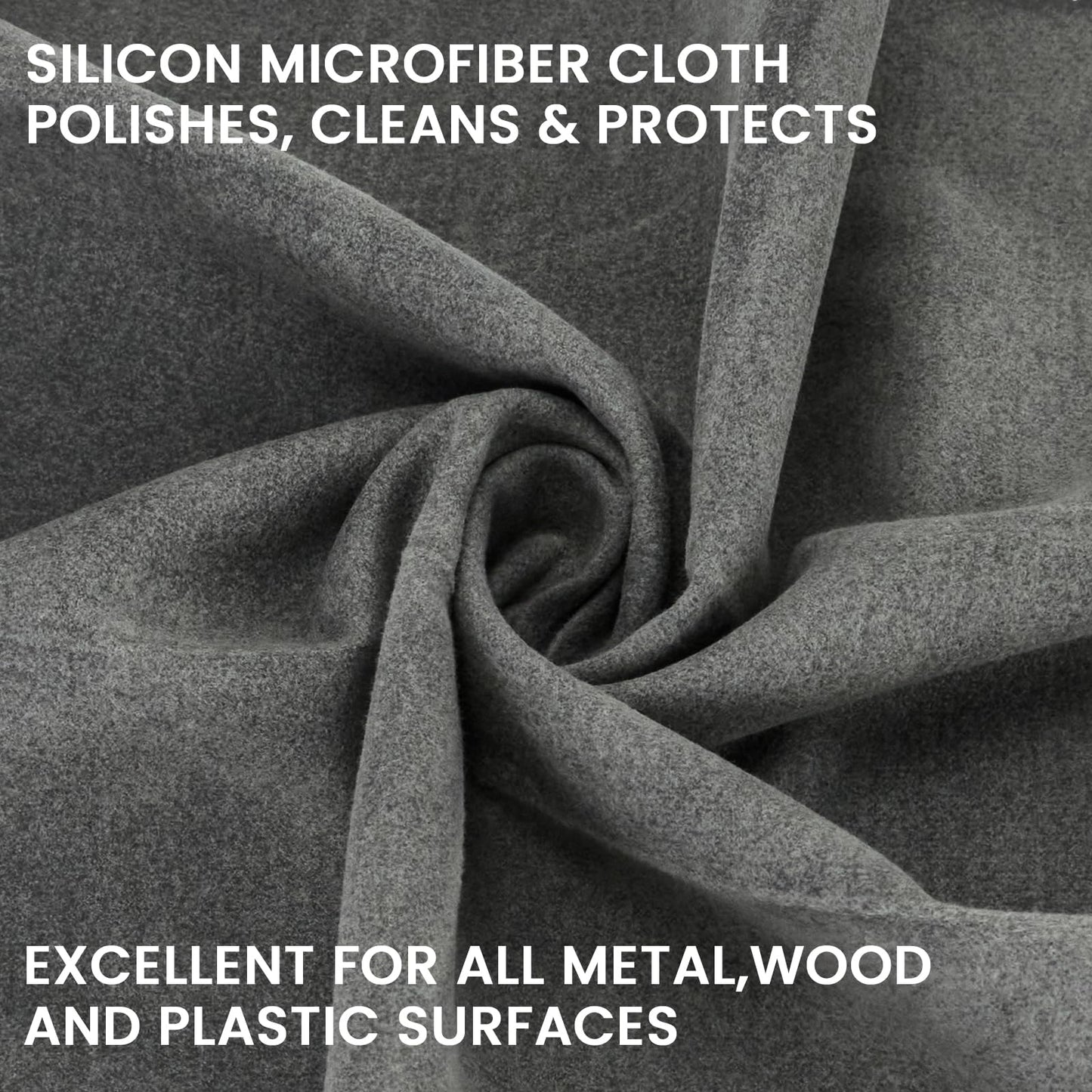 2 Pack Silicon Gun Cleaning Cloth, Lint-Free Microfiber Gun Cloth, 12" x 12" Large Cleaning Wipes, Polishing Rag for Firearms, Reel, Knives, Tool, Sporting Equipment, Precision Instruments
