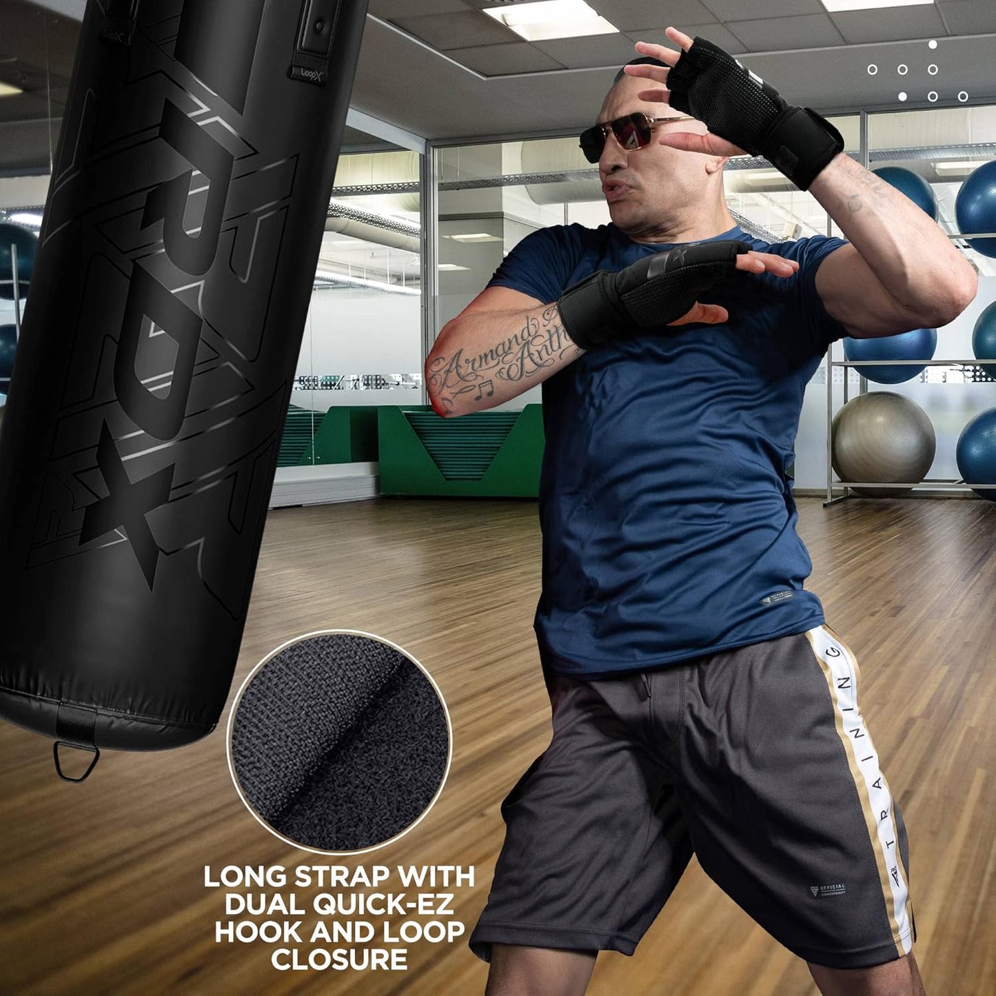 RDX Boxing Inner Gloves - Hybrid Design for Men & Women | 50cm Long Wrist Support for MMA & Kickboxing