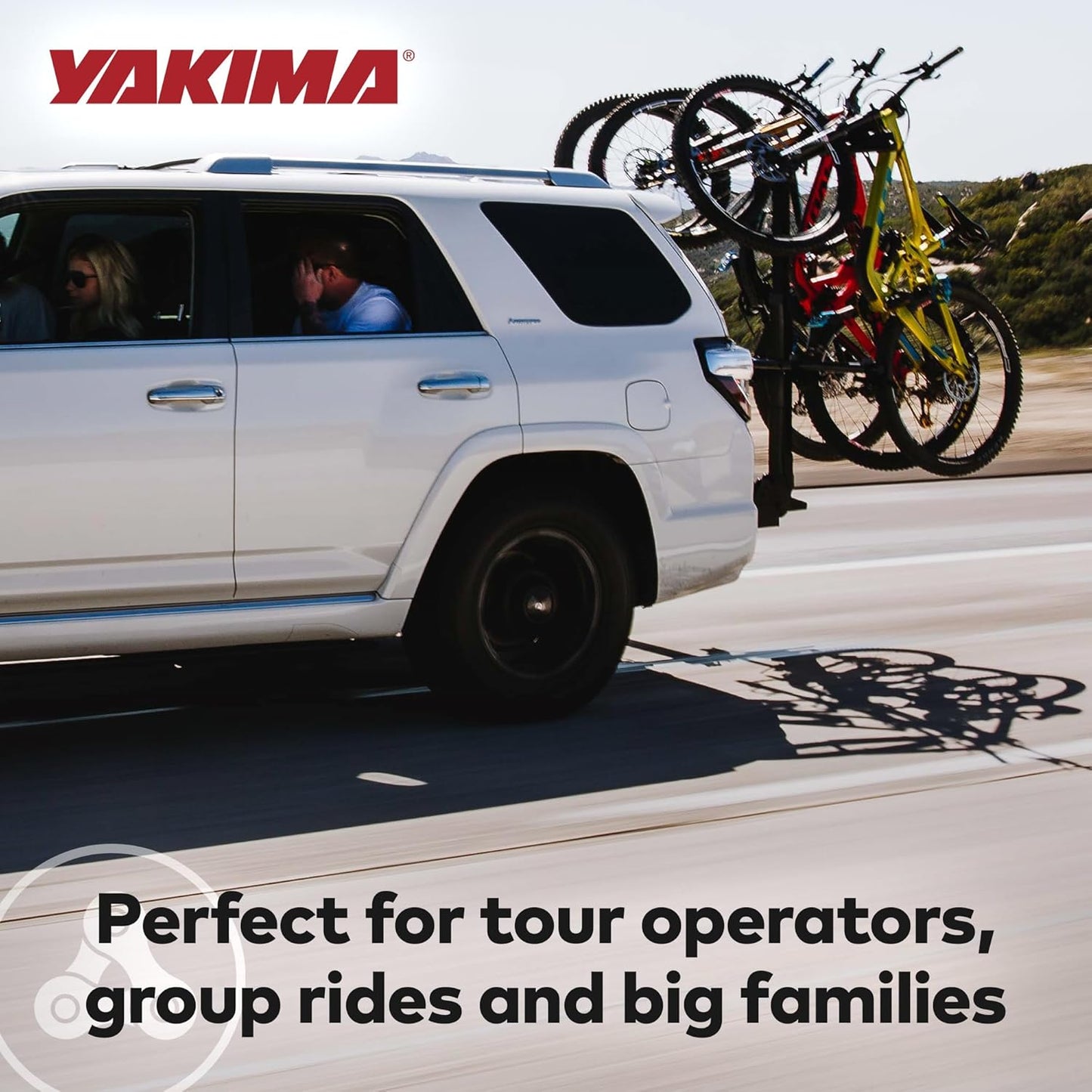 Yakima 4-Bike Hitch Mount Carrier - Tilt-Away Steel Bike Rack for Easy Access | Hangover 4