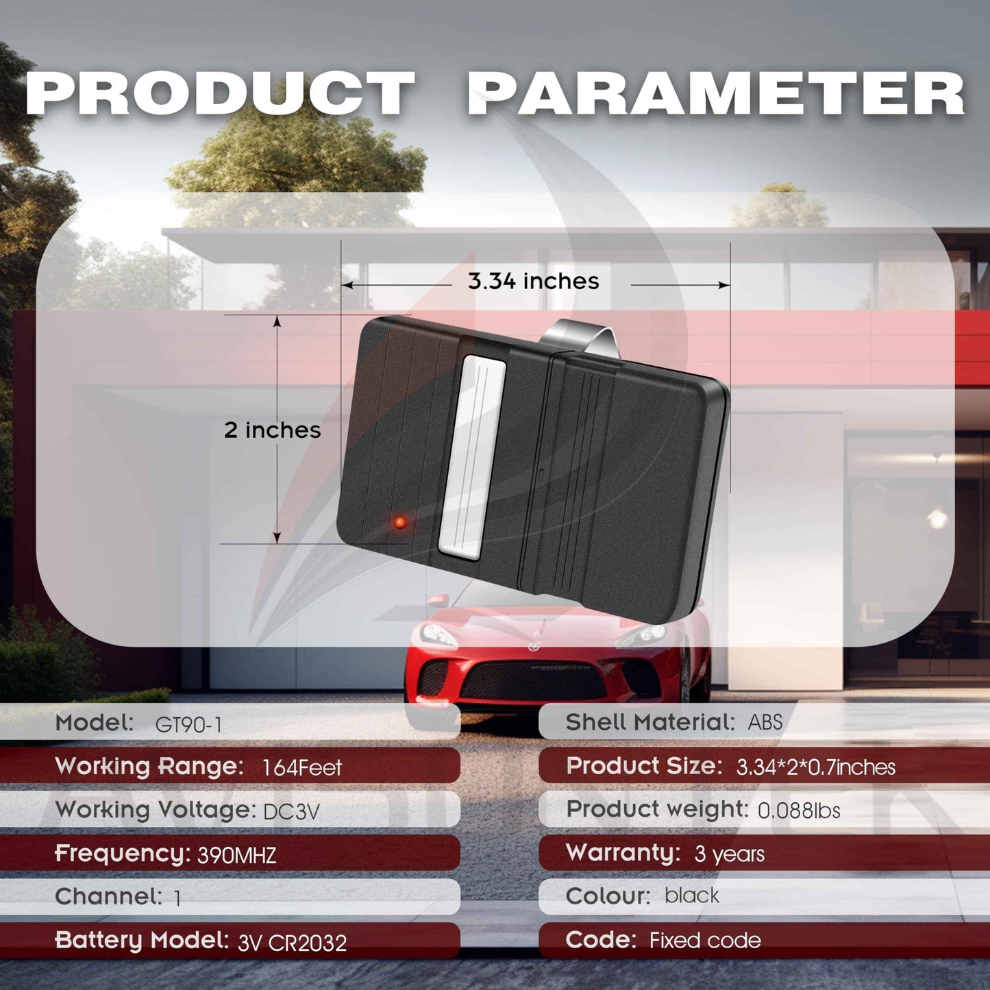2 for GT90-1 GT912 MAT90 Genie Garage Door Opener Remote 9/12 Dip Switch, 1982 to 1996 Models, 3-Year-Warranty