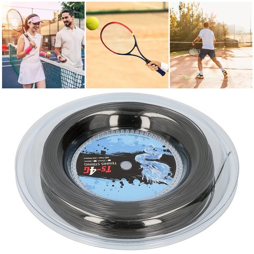 Leapiture 200m Tennis Racket Strings Racquet Stringing Round Hard String for Tennis Rackets,Tennis String Replacements for Athlet(1.25mm)