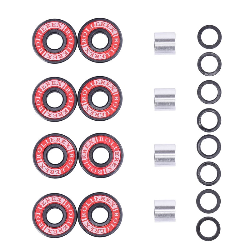 Rollerex YOLO 92A 52mm Skateboard Wheels 4-Pack with Optional Bearings Set – Durable 32mm Width Cruiser Wheels for Skateboards – Smooth Ride & Easy Installation