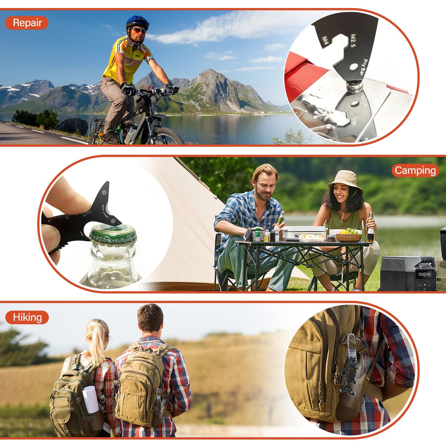 Fun Mens Gifts EDC Multitool - Unique Men Birthday Shark Gift, Novelty Christmas Stocking Stuffer White Elephant Anniversary Father Valentines Present Idea Small Gadget, Cool Secret Santa Gift for Him