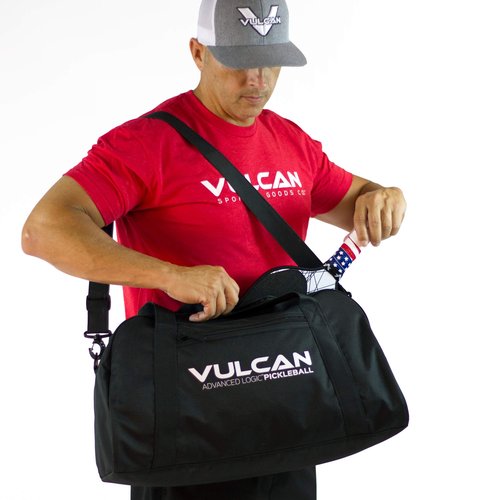 Vulcan Sporting Goods Co. Sporting Goods Pickleball Duffel (Black Lazer),One Size