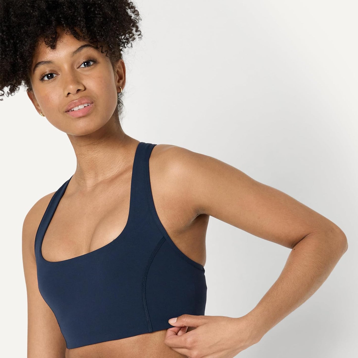 Skiennix Women's Active FormFlex Sports Bra - Buttery Soft Light Support | Square Neck Racerback