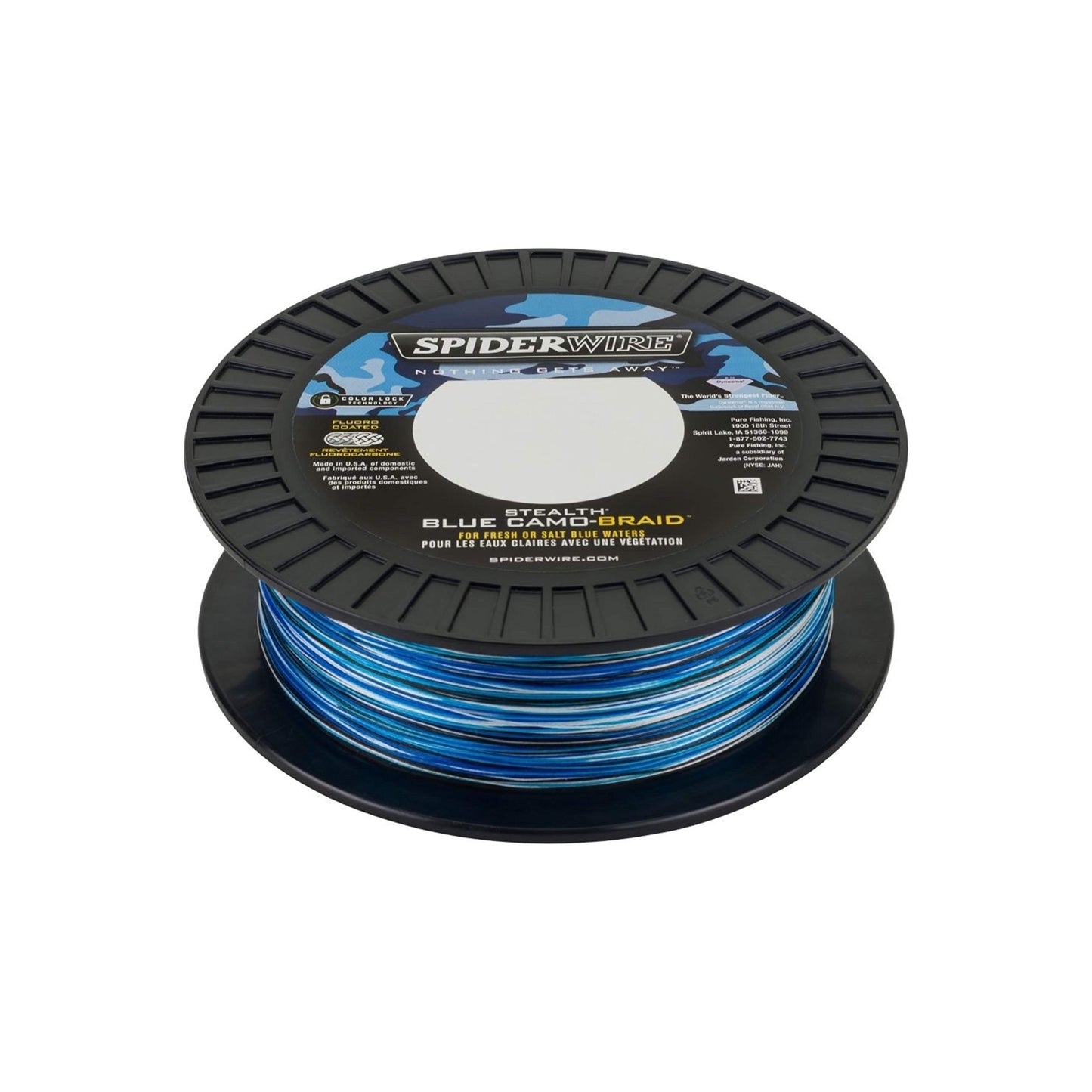 SpiderWire Stealth® Translucent Superline, Translucent, 65-Pound Break Strength, 500yd Braided Fishing Line, Suitable for Saltwater Environments