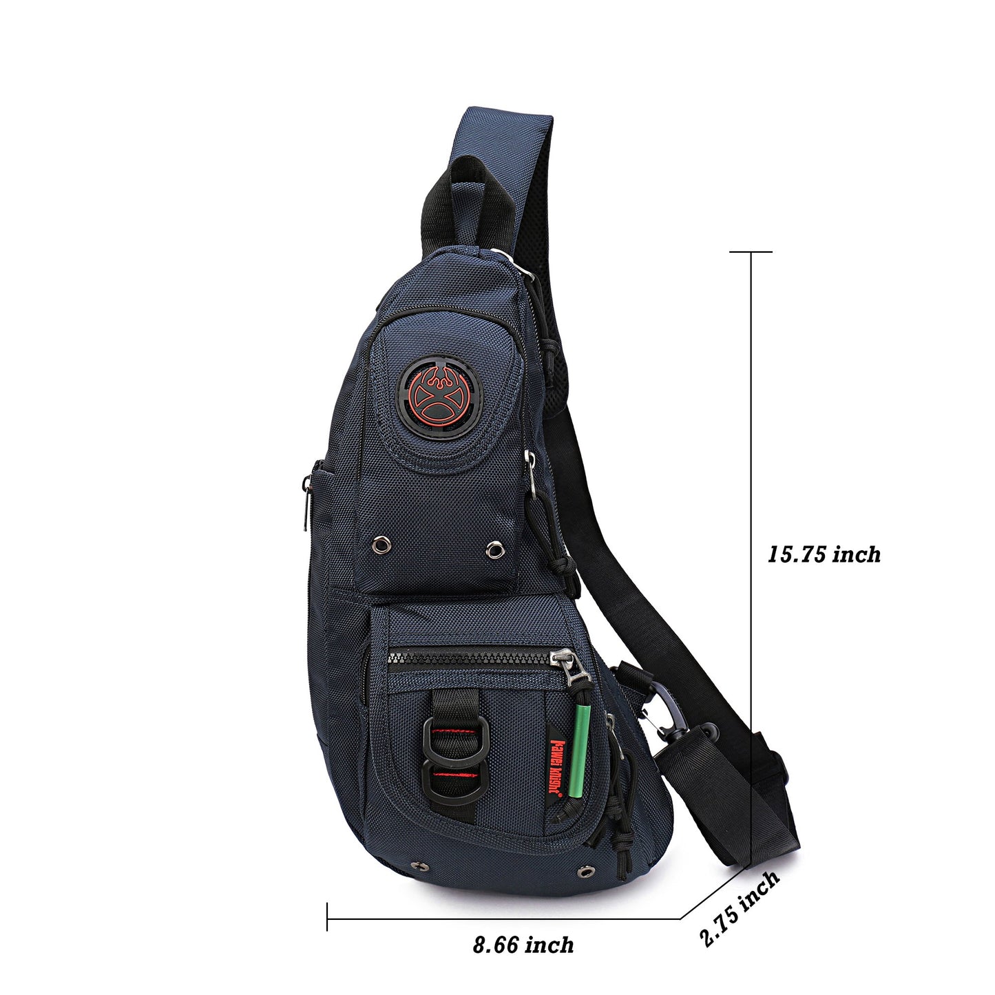 NICGID Sling Backpacks, Sling Chest Bag Shoulder Crossbody Bags for Men Women Outdoor Travel (Navy blue-365)