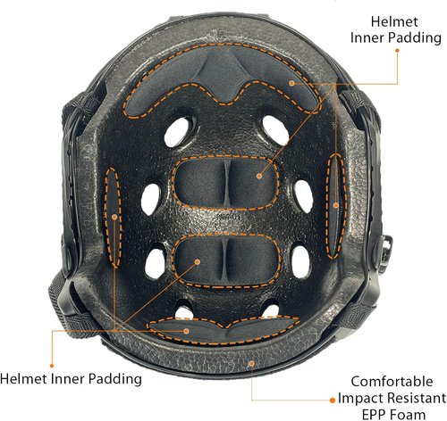 ATAIRSOFT Tactical Paintball Airsoft Fast Helmet - Lightweight & Durable Design