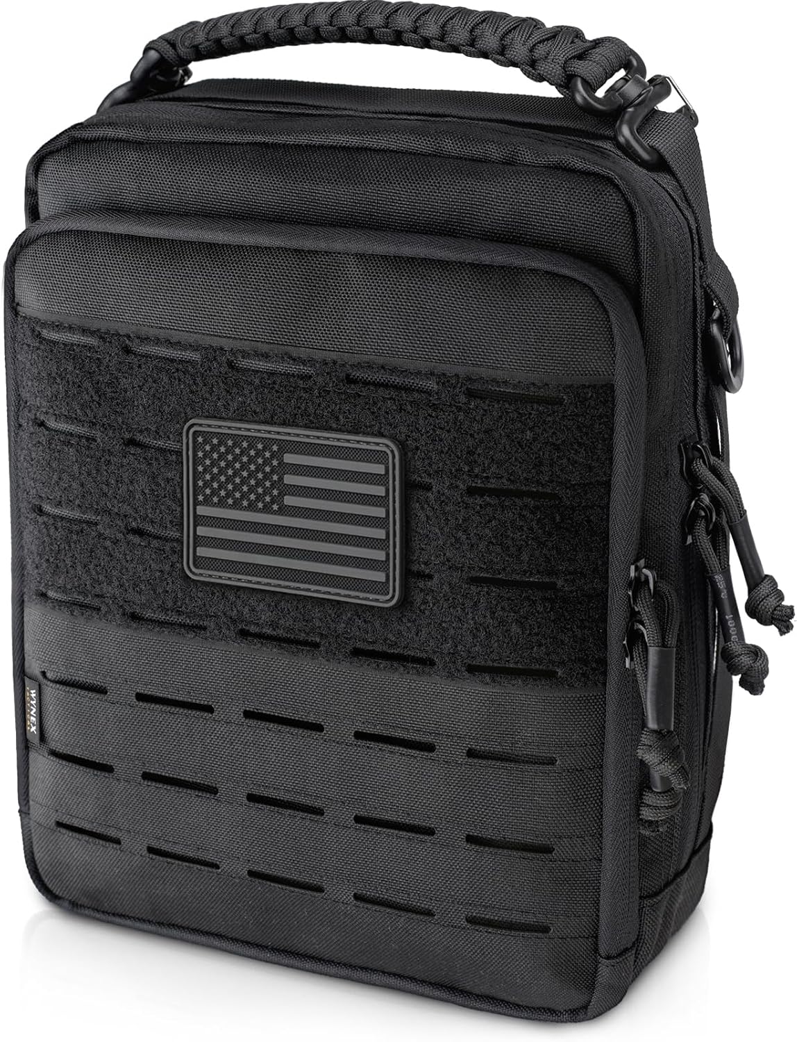 WYNEX Tactical Molle Admin Pouch - Large Capacity EDC Organizer with Double Layer Design & Elastic Webbing
