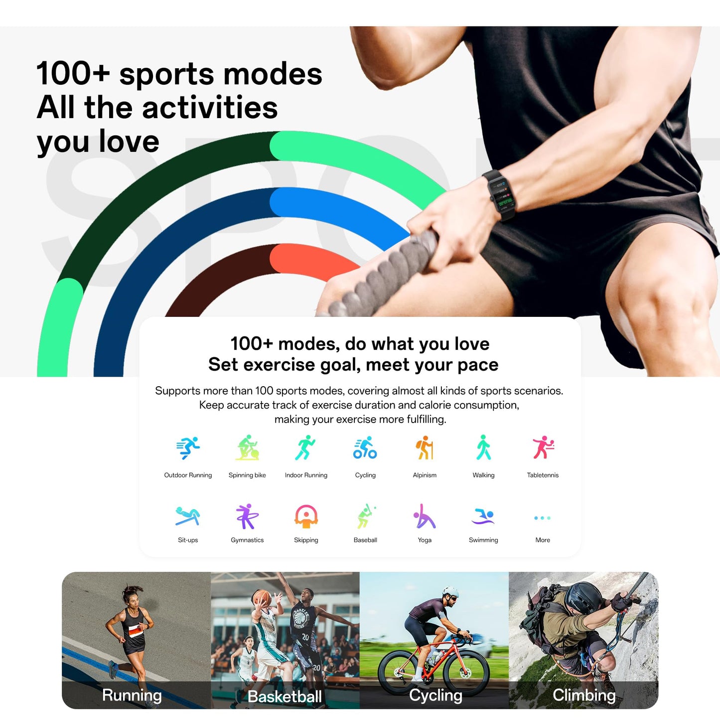PUTEKER Fitness Tracker, Fitness Watches for Women and Men, 1.47'' Screen Smartwatch, Fitness Tracker Watch Blood Oxygen, 24/7 Heart Rate & Sleep Monitor, IP68 Smartwatch, Step Calorie Counter Watch