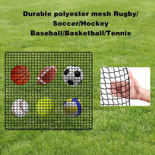 Golf Net, 12X12ft Golf Practice Net Sports Practice Barrier for Baseball, Hockey, Soccer, Netting for Garage, Backyard, Golf Hitting Net for Indoor Outdoor Sports Netting