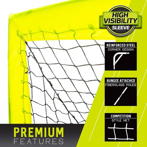 Franklin Sports Blackhawk Soccer Goal - Portable Pop-Up Nets for Youth & Adults | Indoor & Outdoor Use