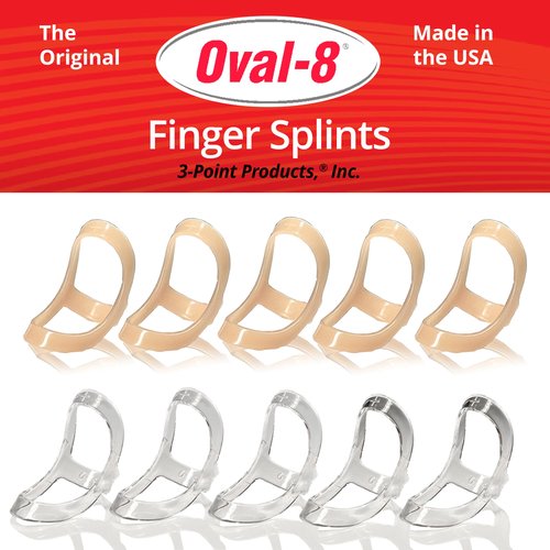 3-Point Products Oval-8 Finger Splint Size 9 (5 Splints)