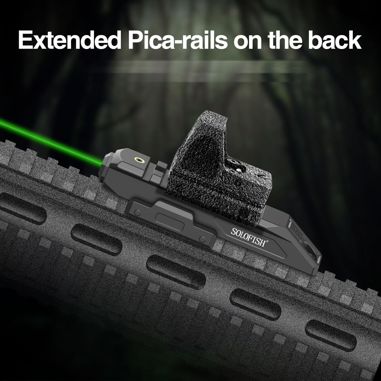 SOLOFISH Green Laser Sight with Strobe/Momentary Function for Rifle