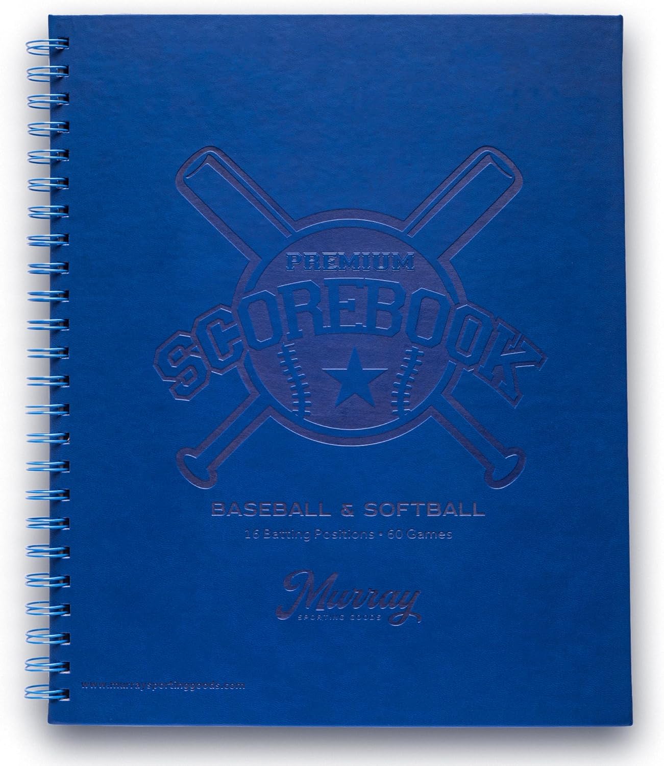Murray Sporting Goods Premium Baseball Softball Scorebook - Track 60 Games | Stats Keeper for All Ages
