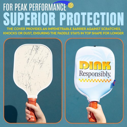 Roo Pickleball Paddle Cover - Blend of Style and Protection | Neoprene Paddle Covers | Pickleball Accessories